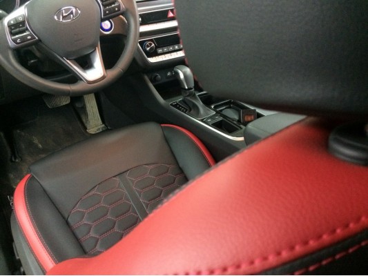 Каркасные авточехлы на Hyundai Sonata 7