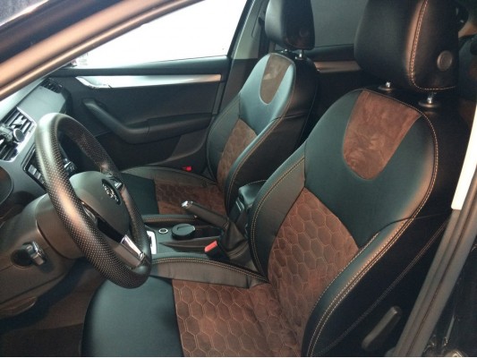 Каркасные авточехлы на Skoda Octavia A7